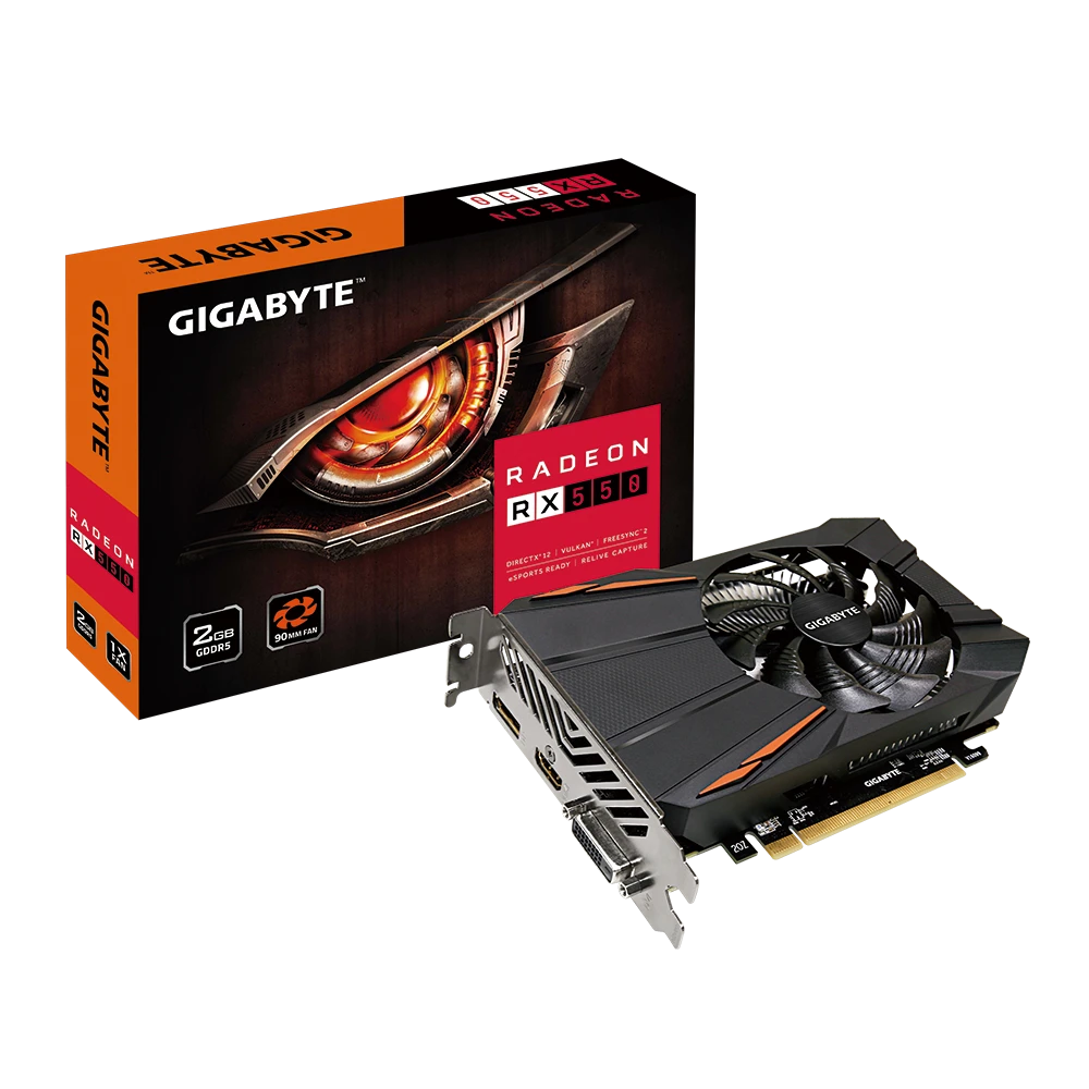 Gigabyte Radeon RX 550 D5 2G  (Rev. 1.0/1.1)